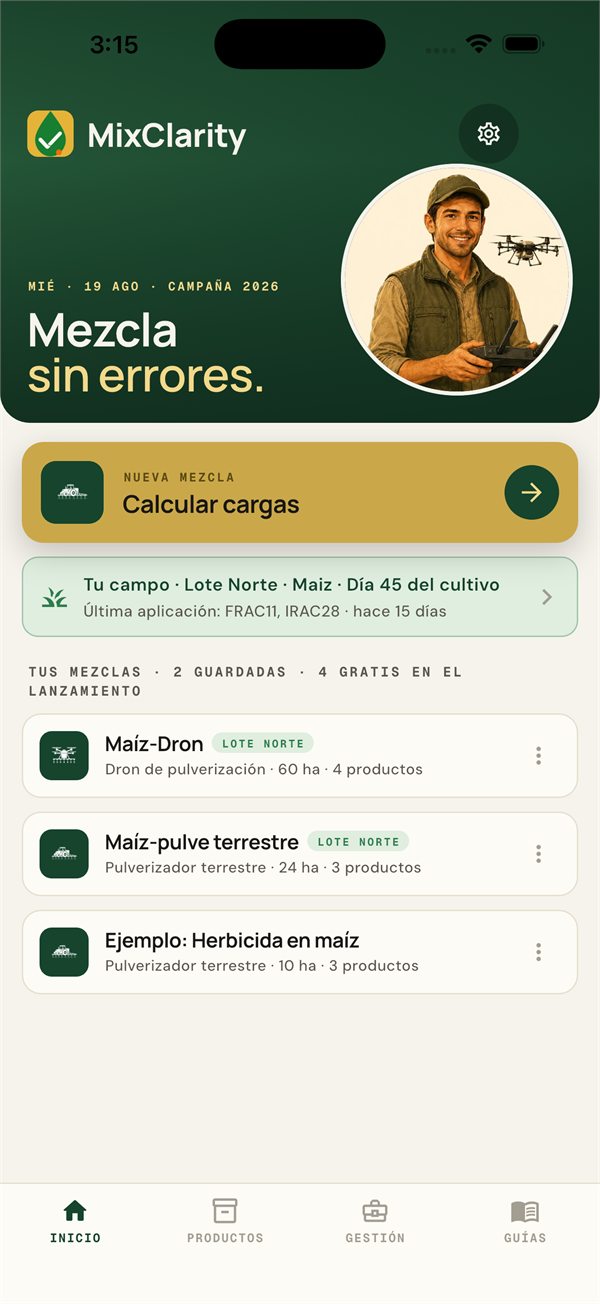 Tu campo en la palma de la mano
