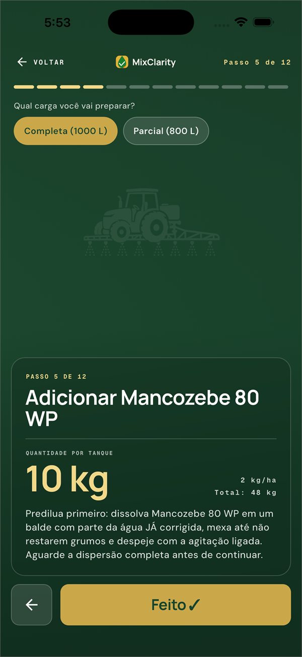 Mistura guiada, passo a passo